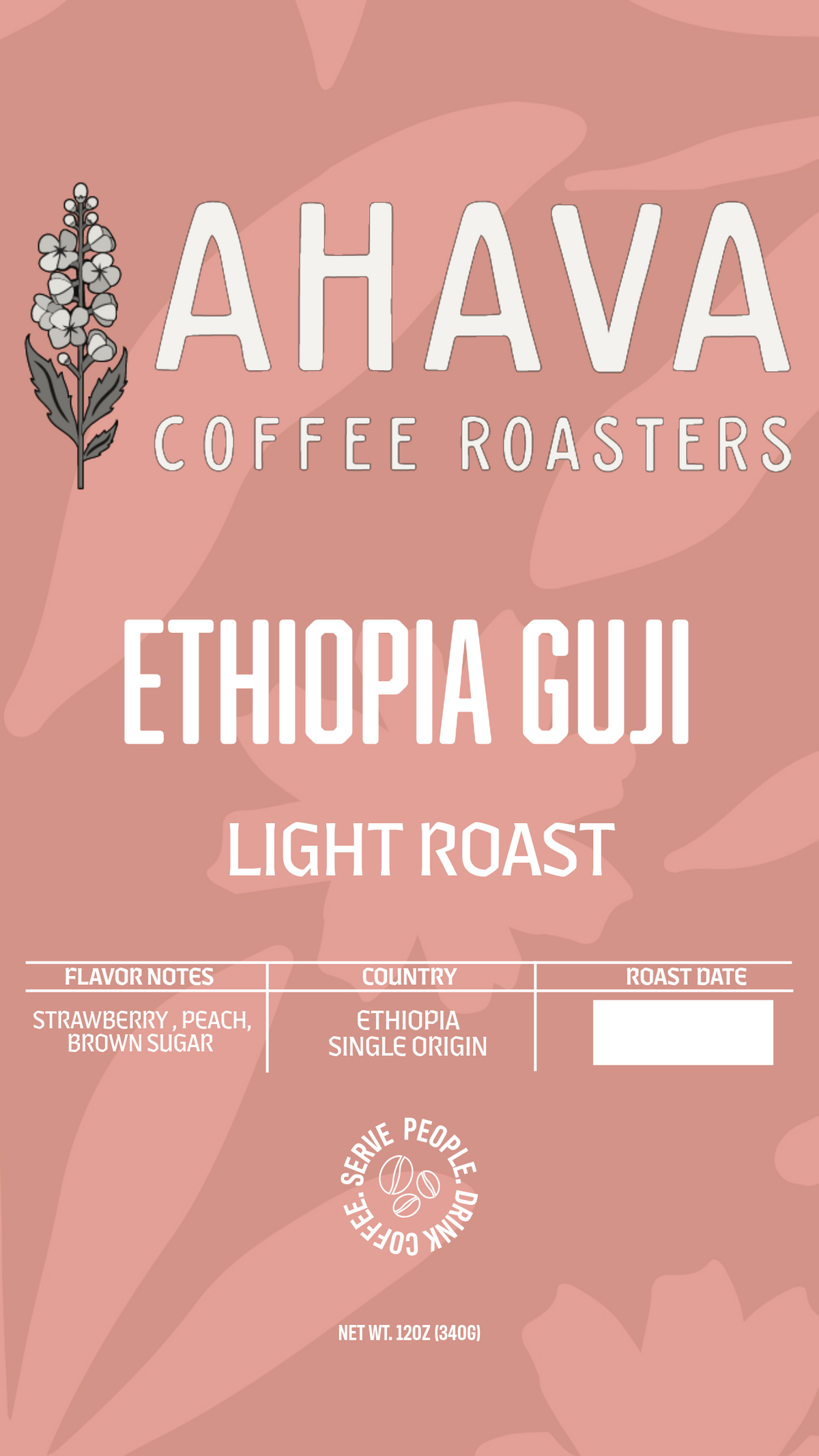 Ethiopia coffee label
