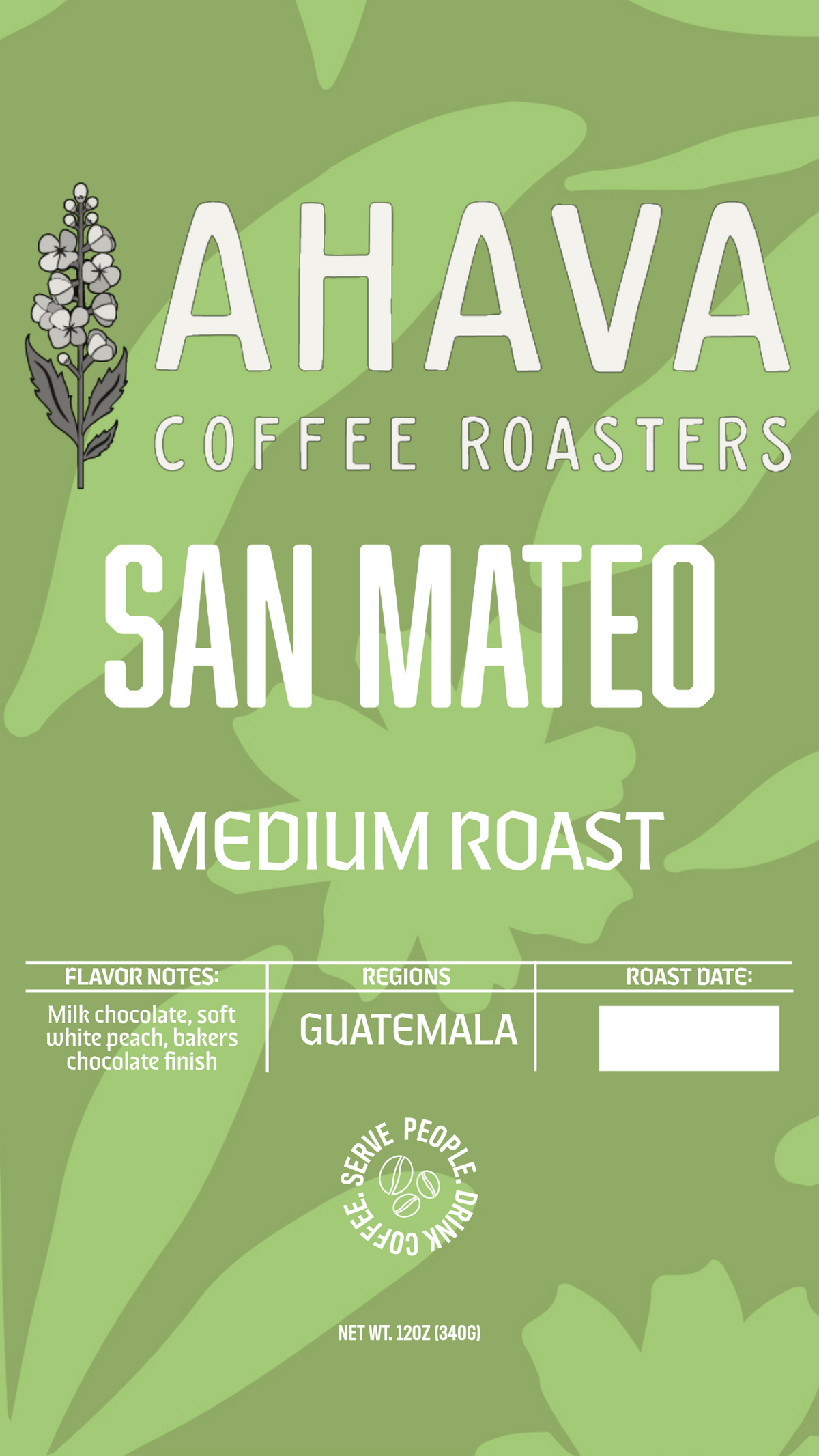 Guatemala coffee label