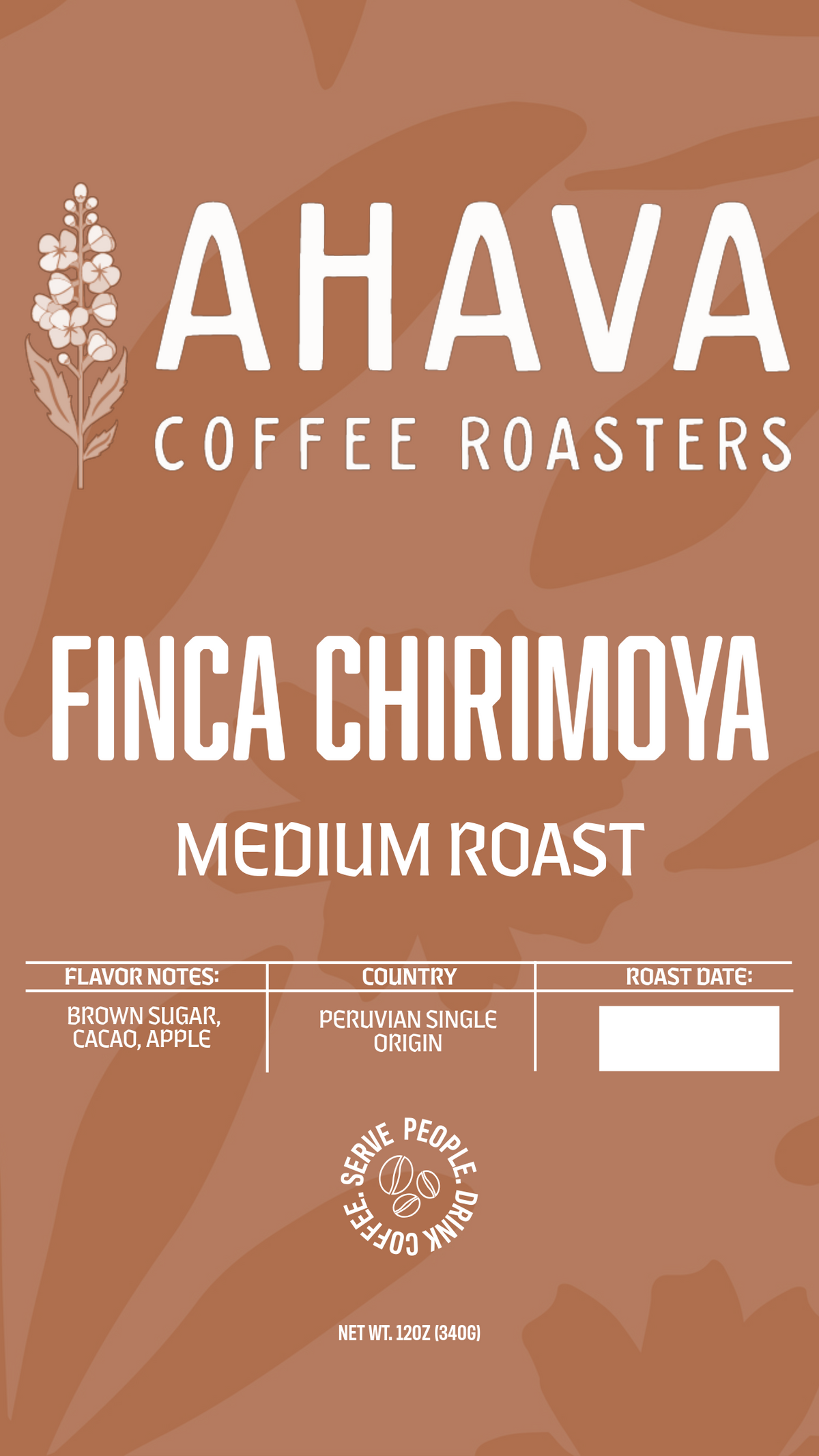 Peru coffee label